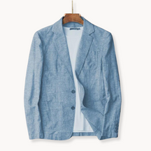 Herren Leinen Blazer Jacke für warmes Wetter