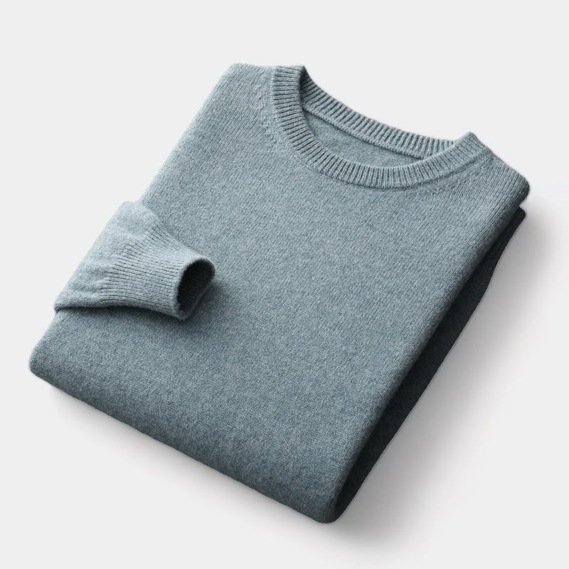Herren Wollpullover – Rundhals Winterstrick
