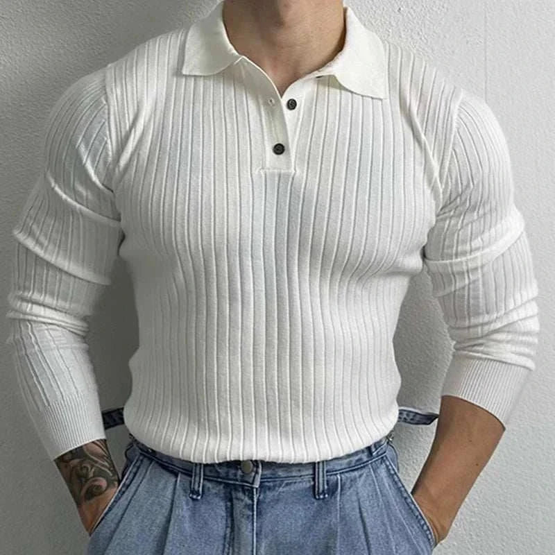 Herren Slim Fit Strickpullover