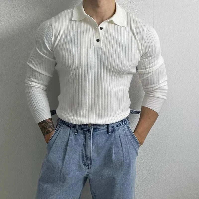 Herren Slim Fit Strickpullover