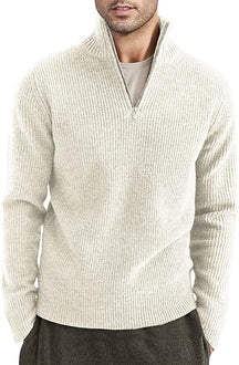 Herren Quarter Zip Pullover - Stilvolles italienisches Design