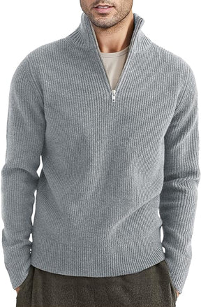 Herren Quarter Zip Pullover - Stilvolles italienisches Design