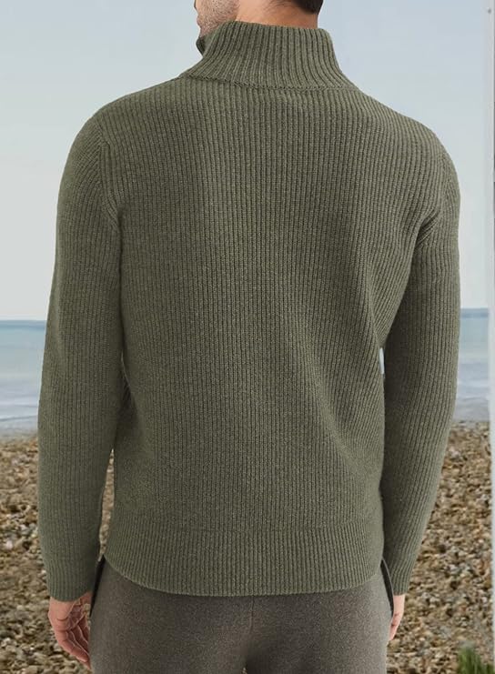 Herren Quarter Zip Pullover - Stilvolles italienisches Design