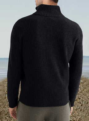 Herren Quarter Zip Pullover - Stilvolles italienisches Design