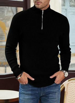 Herren Quarter Zip Pullover - Stilvolles italienisches Design