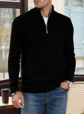 Herren Quarter Zip Pullover - Stilvolles italienisches Design