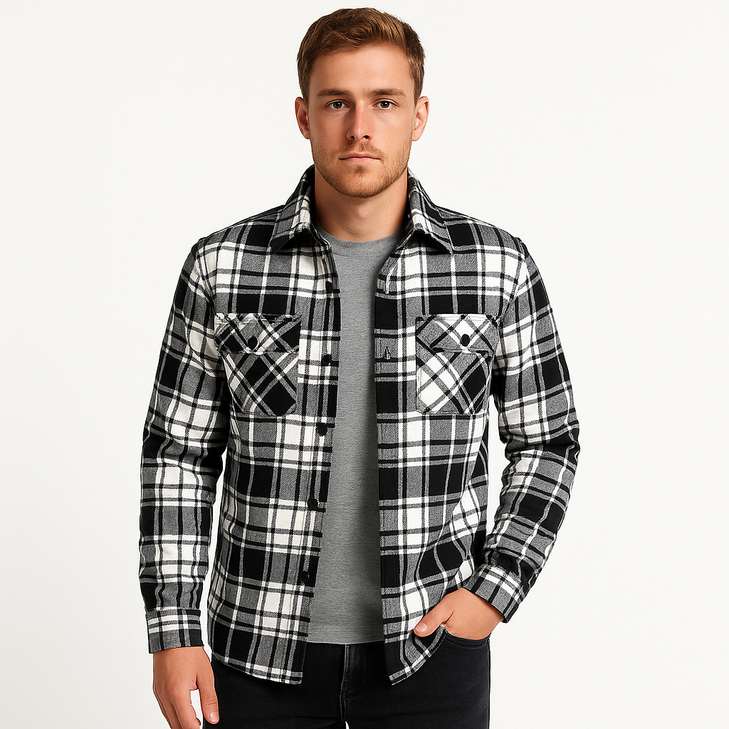 Herren Stepphemdjacke für Outdoor-Layering und Stil