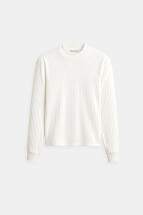 Herren Rippstrick Langarmpullover