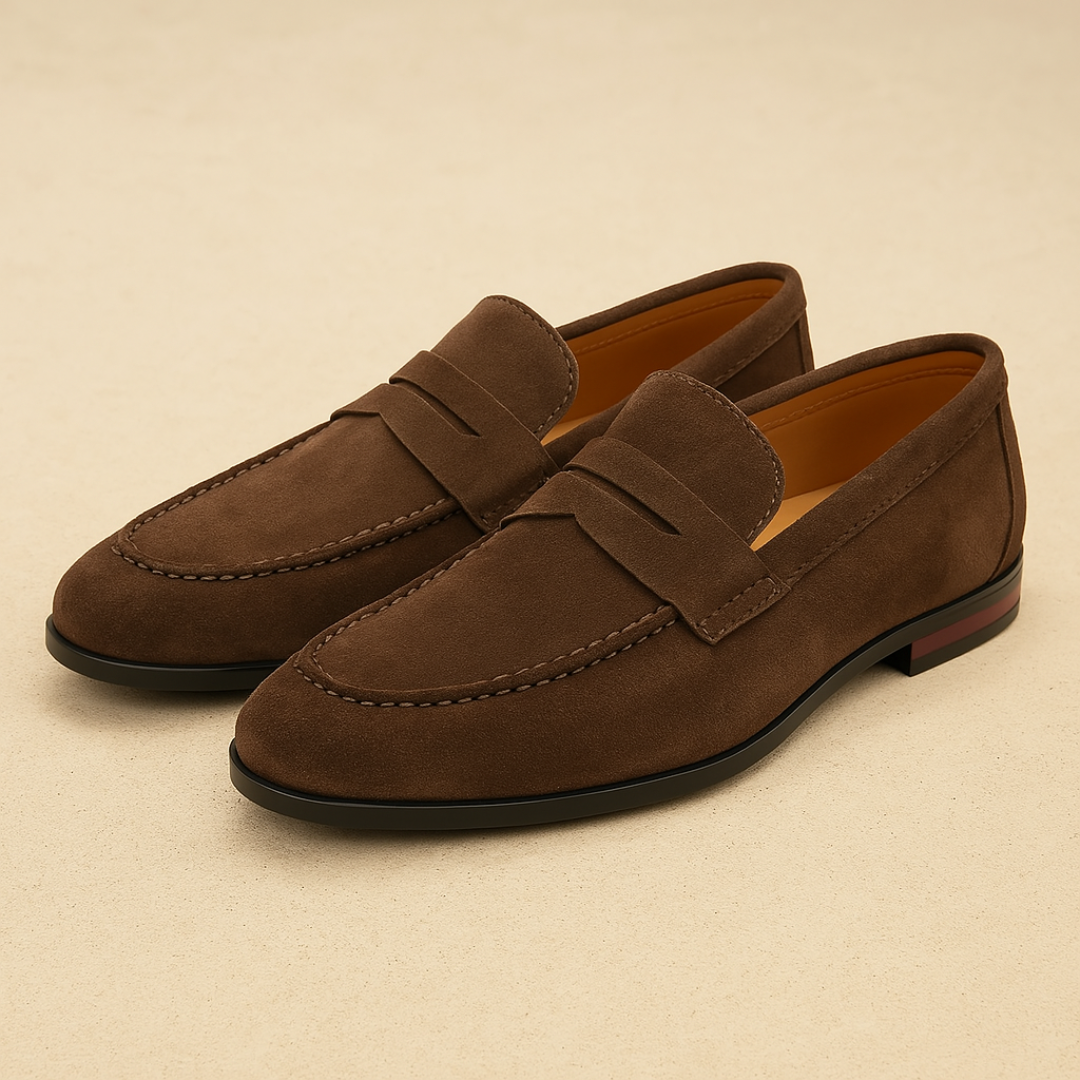 Herren Wildleder Penny Loafers
