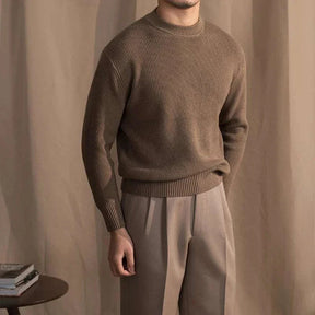 Herren Woll-Ripp-Pullover