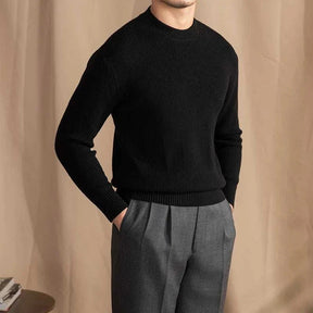 Herren Woll-Ripp-Pullover