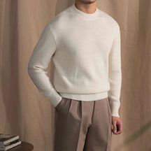 Herren Woll-Ripp-Pullover