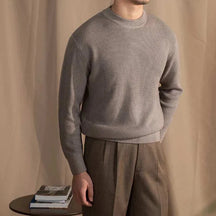 Herren Woll-Ripp-Pullover