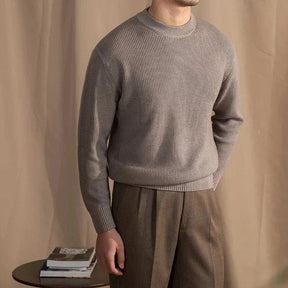 Herren Woll-Ripp-Pullover