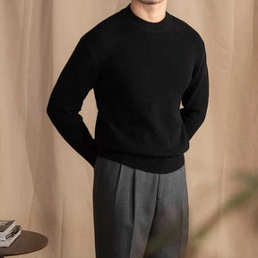 Herren Woll-Ripp-Pullover