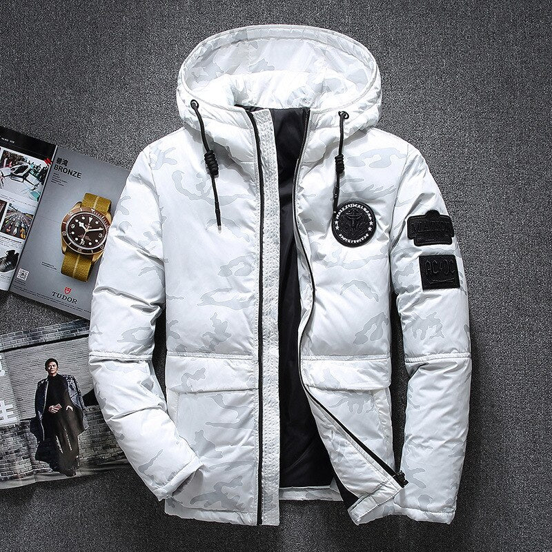 Herren Camouflage Winterjacke