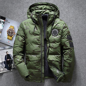 Herren Camouflage Winterjacke