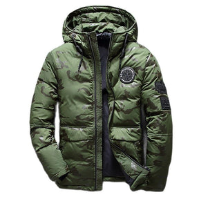 Herren Camouflage Winterjacke