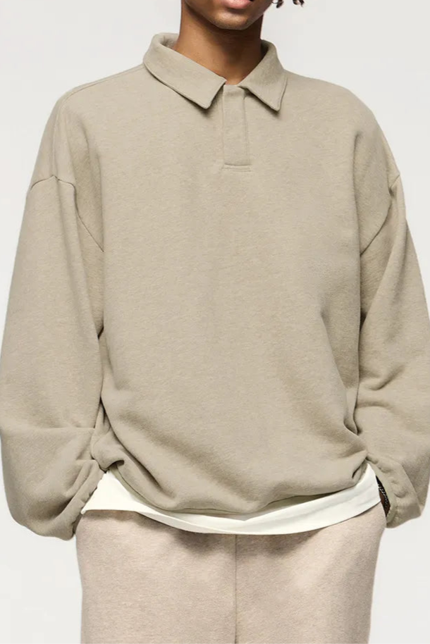 Herren Woll-Polo-Pullover