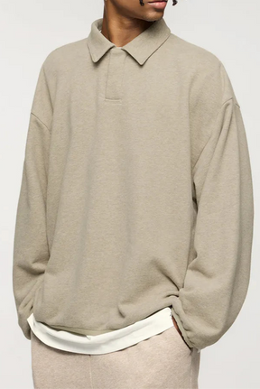 Herren Woll-Polo-Pullover