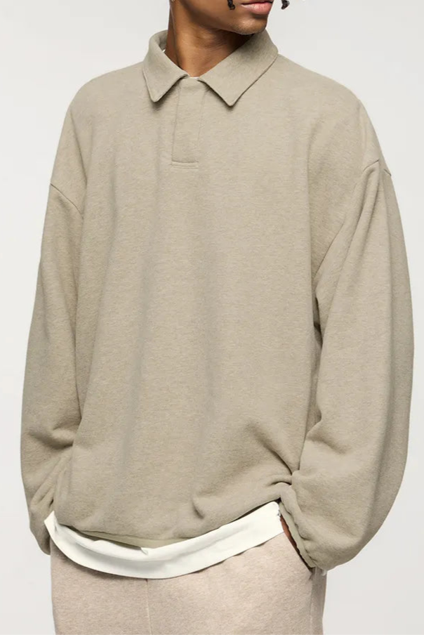 Herren Woll-Polo-Pullover