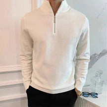Herren Strick Zip-Up Pullover