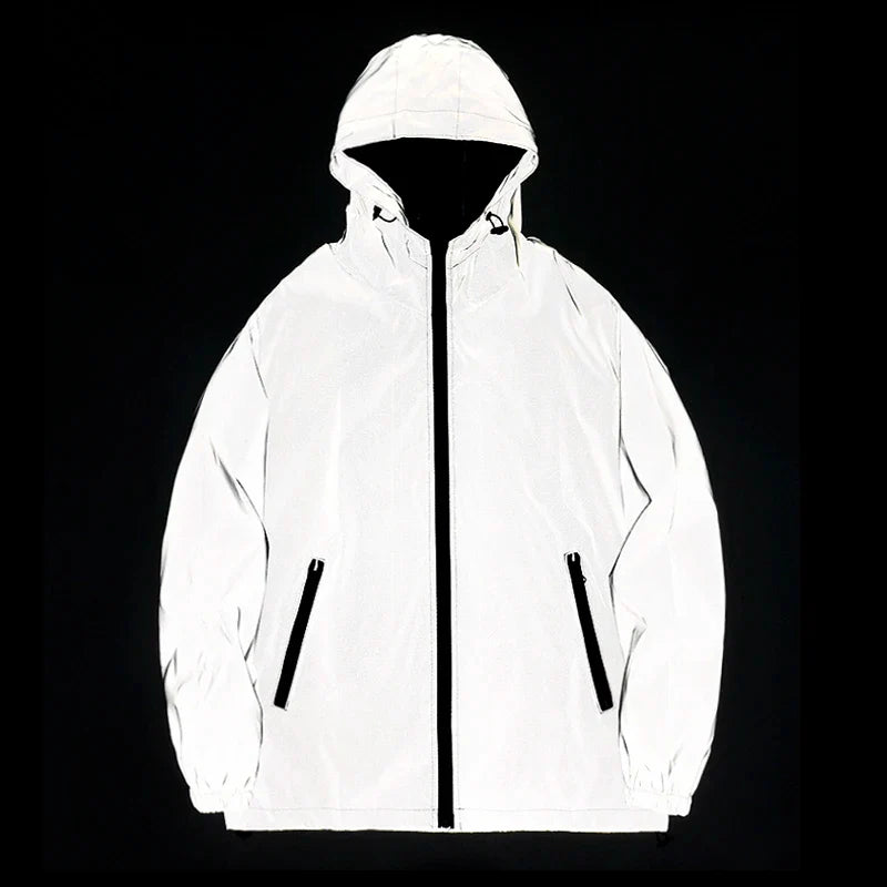 Niko Herren Windbreaker Jacke | Reflektierendes Material, Wasserdicht
