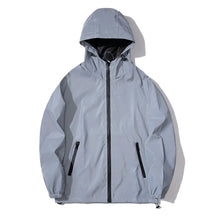 Niko Herren Windbreaker Jacke | Reflektierendes Material, Wasserdicht