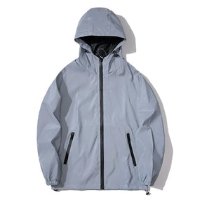 Niko Herren Windbreaker Jacke | Reflektierendes Material, Wasserdicht