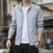Herren Leichte Freizeitjacke Slim Fit
