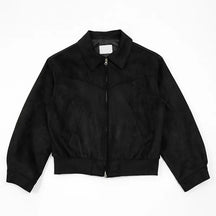 Rico Herren Mantel Lang | Wildleder, Retro Design, Lässig