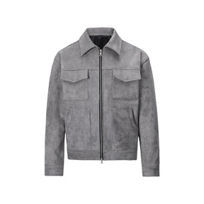 Rocco Herren Wildlederjacke | Vintage Look, Lockerer Schnitt