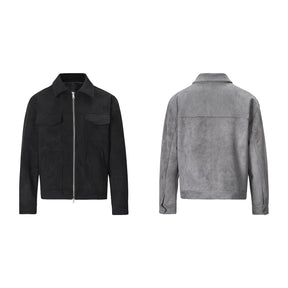 Rocco Herren Wildlederjacke | Vintage Look, Lockerer Schnitt