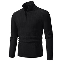 ByCastello | Kabelstrick Halb-Zip Pullover