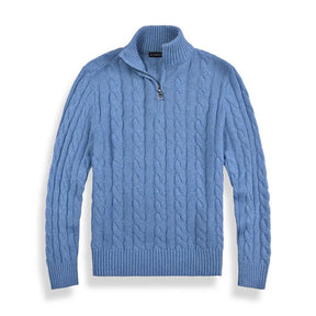 Castello | Hochwertiger Baumwoll-Half-Zip-Pullover