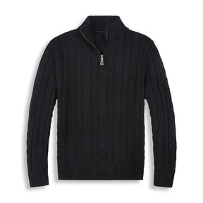 Castello | Hochwertiger Baumwoll-Half-Zip-Pullover