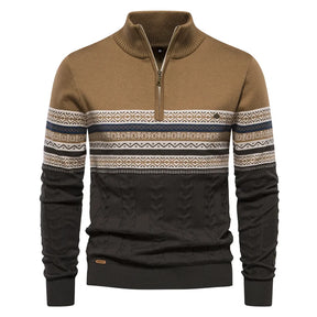 Rudy | Premium Retro-Musterpullover