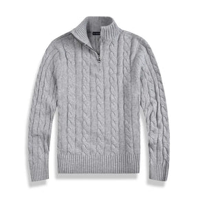 Castello | Hochwertiger Baumwoll-Half-Zip-Pullover