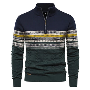 Rudy | Premium Retro-Musterpullover