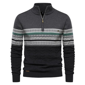 Rudy | Premium Retro-Musterpullover