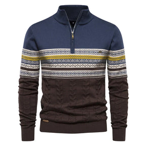 Rudy | Premium Retro-Musterpullover