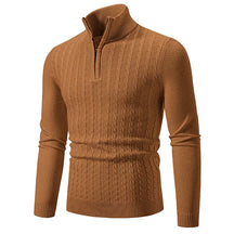 ByCastello | Kabelstrick Halb-Zip Pullover