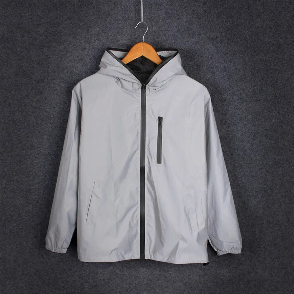 Herren Reflektierende Jacke Warm und Stilvoll