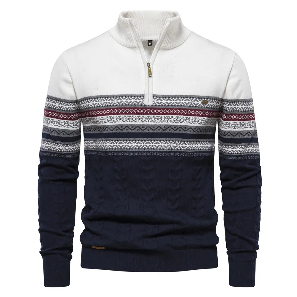 Rudy | Premium Retro-Musterpullover
