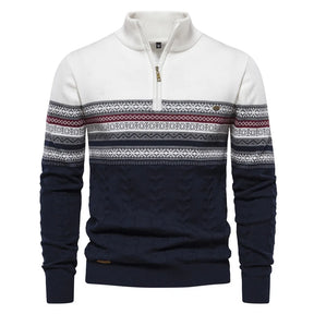 Rudy | Premium Retro-Musterpullover