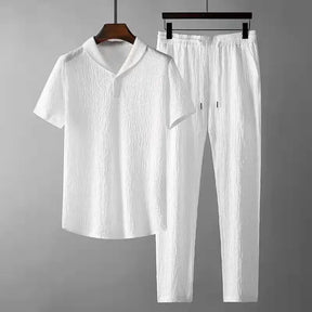 Sandro Herren Outfit | Business Casual Hemd und Hose, Atmungsaktive Baumwolle