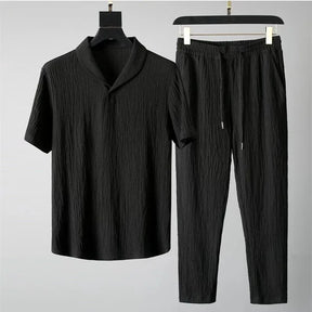 Sandro Herren Outfit | Business Casual Hemd und Hose, Atmungsaktive Baumwolle