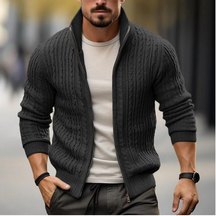 Dirk | Stilvolle Strickjacke mit Reißverschluss
