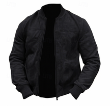 Herren Leichte Wildleder Bomberjacke