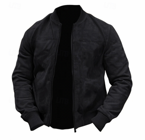 Herren Leichte Wildleder Bomberjacke
